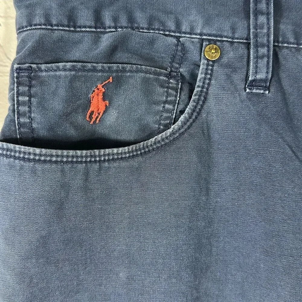 Polo Ralph Lauren Navy‎ Blue Pants Khaki Chino size 36x30 100% Cotton